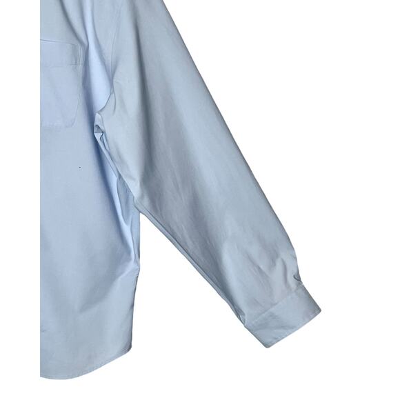 Eddie Bauer Mens Shirt Size 2XL Blue Long Sleeve Button Down Collar Pocket Cotto - Picture 7 of 11